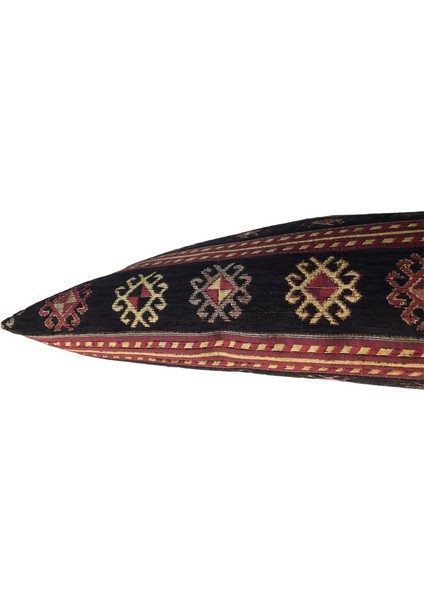 Şerit Desenli Siyah Kırlent Kılıfı 45CM*45CM