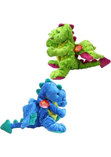 Vardem Chew It Sesli Ejderha Peluş Köpek Oyuncağı Yeşil & Mavi 36 cm