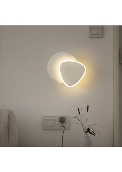 10W Yatak Odası Başucu Lambası Arka Plan Duvar Lambası Koridoru Duvar Lambası (Whitelight) (Yurt Dışından)