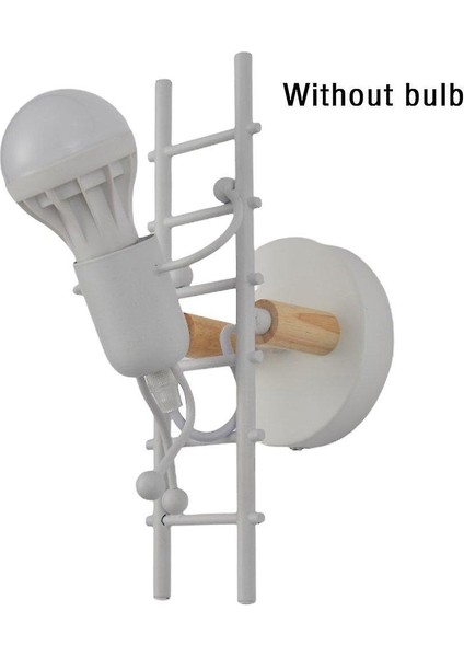 1 Iskandinav Duvar Işıkları Yaratıcı Kişilik K3ük Çocuk Tırmanış Merdiven Duvar Lambası Koridor Çocuk Odası Başucu Lamba Yatak Odası (01 Ampul Olmadan) (Yurt Dışından)