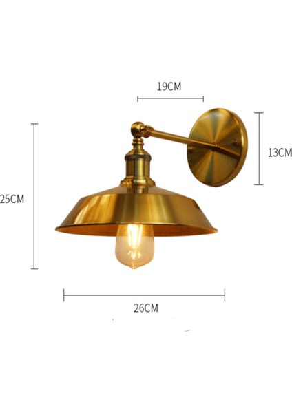 4 W Retro Duvar Lambası Endüstriyel Metal Koridor Merdiven Koridor Balkon Duvar Lambası Ferforje Dekoratif Duvar Lambası (Yurt Dışından) fırsatları