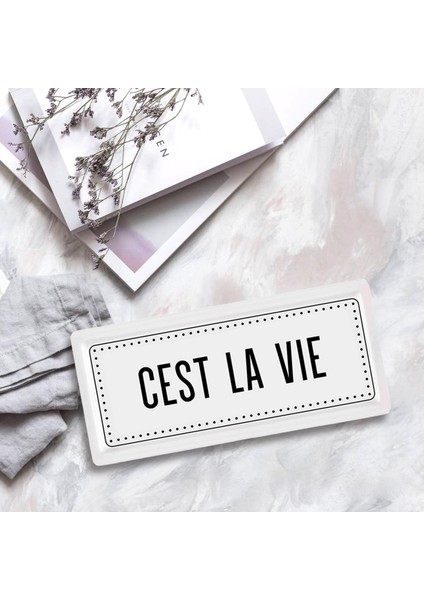 Dikdörtgen Servis Cest La Vie - 35 x 16 cm modelleri