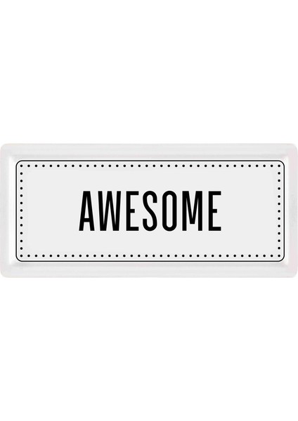 Dikdörtgen Servis Awesome - 35 x 16 cm
