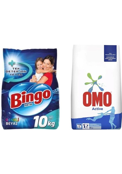 10 kg + Omo 10 kg Toz Deterjan