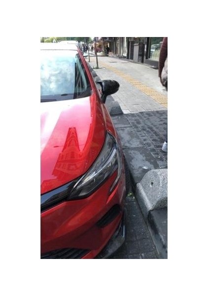 Renault Clio 5 Batman Yarasa Ayna Kapağı Piano Black 2019 Sonrası