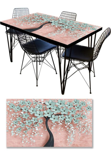 Masa Kaplama Folyosu Mobilya Masa Kaplama Folyoları 3D Ağaç