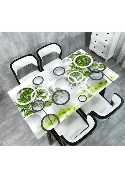 Masa Kaplama Folyosu Mobilya Masa Kaplama Folyoları Ağaç Beyaz Daireler fiyatları