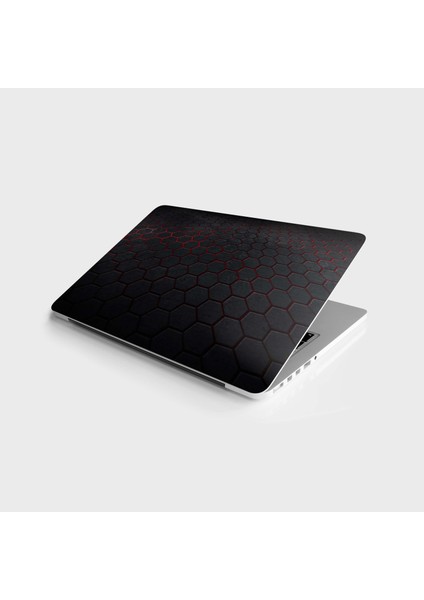 Laptop Sticker Bilgisayar Notebook Pc Kaplama Etiketi 3D Altıgen Karbon