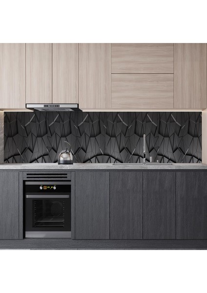 Mutfak Tezgah Arası Folyo Fayans Kaplama Folyosu Tangram 60X200 cm modelleri