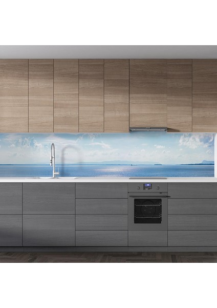 Mutfak Tezgah Arası Folyo Fayans Kaplama Folyosu Deniz Gökyüzü 60X300 cm fiyatları