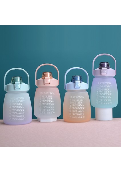 1.1l Taşınabilir Büyük Bly Su Kupası Gradyan Pembe (Yurt Dışından) modelleri