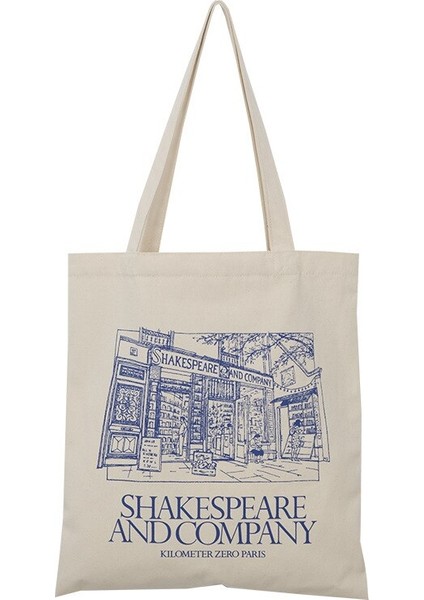 Kadın Tuval Alışveriş Çantası Shakespeare Mektuplar Baskı Kadın Omuz Çantaları Pamuklu Kumaş (Yurt Dışından)