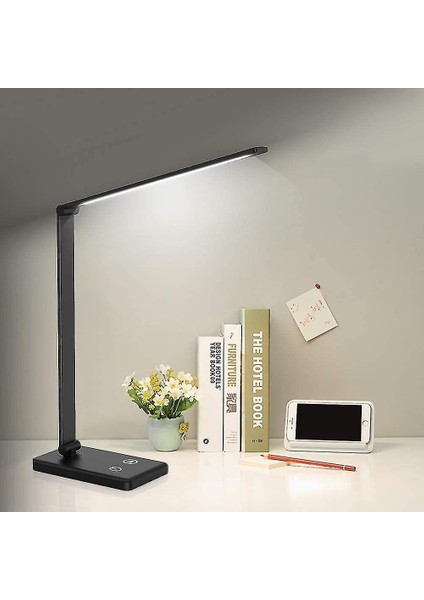 Lambalar Masa Lambası LED Masa Lambası Göz Bakımı Masa Lambası USB Şarj Portu Dokunmatik Kontrol Okuma Lambası (Yurt Dışından)