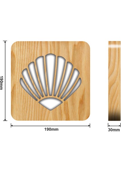 Yaratıcı Kabuk Şpe Ahşap Hollow Oyma 3D Gece Işıkları LED USB Masa Masa Lambası Ev Yatak Odası Başucu Lambası İçin Sıcak Beyaz Işık | Masa Lambaları (Yurt Dışından)