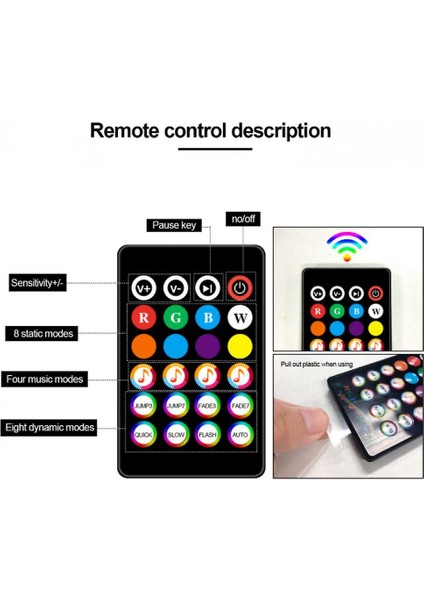 Bluetooth Atmosfer USB Işık Ayak Tek Atmosfer Işık Müzik Kader LED Işık Braketi Hoş Geldiniz Kontrol Uygulaması