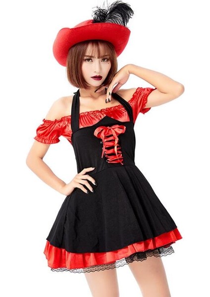 Cadılar Bayramı Yetişkin Kadın Korsanlar Etek Masquerade Fantezi Elbise Cosplay Korsan Kostüm Seksi Sıcak Karnaval Cosplay Parti Kostümleri | Tatil Kostümleri