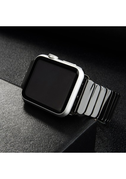 Seramik Strap Apple Watch Uyumlu Band IWatch Uyumlu Band Paslanmaz Çelik Toka Bilezik Apple Izle | Watch Uyumlu Bands