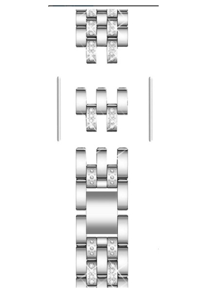 Bling Bantları Uyumlu Apple Watch Band Iwatch Serisi, Dressy Takı Metal Bileklik Kayışı Elmas | Bantları Izle