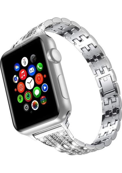 Bling Bantları Uyumlu Apple Watch Band Iwatch Serisi, Dressy Takı Metal Bileklik Kayışı Elmas | Bantları Izle