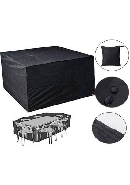 (126 * 126 * 74 Cm) Su Geçirmez Açık Barbekü Masa Sandalye Kapak Bahçe Veranda Mobilya Kapak Anti Toz Yağmur Geçirmez Barbekü Aksesuarları | Kapakları(Yurt Dışından)