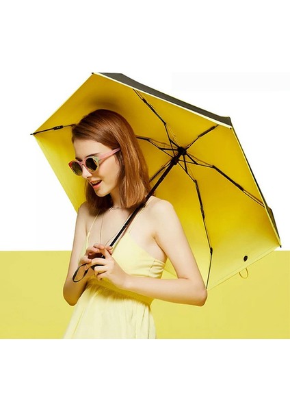 Yaratıcı Mini Cep Şemsiye Temizle Erkekler Şemsiye Rüzgar Geçirmez Katlanır Şemsiye Kadınlar Kompakt Yağmur Şemsiye (Yeşil) modelleri