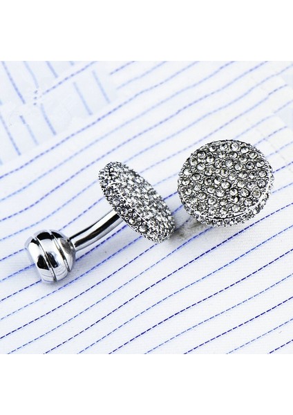 Mücevher Gömlek Moda Kol Düğmesi Erkek Marka Kristal Cuff Link Lüks Düğün Düğmesi Erkek Yüksek Kalite | Kravat Klipleri ve Kol Düğmeleri