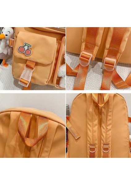 Kız Öğrenci Şeffaf Sırt Çantası Kore Lisesi Öğrenci Okul Çantası (Mor) (Yurt Dışından) fırsatları