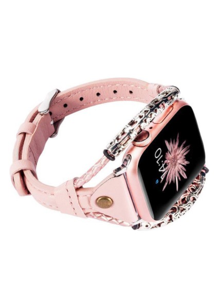 Hakiki Deri Kayış Apple Watch Uyumlu Band Kemer Aksesuarları Için Metal Bilezik IWatch Uyumlu Serisi | Bantlar Izle(Yurt Dışından) modelleri