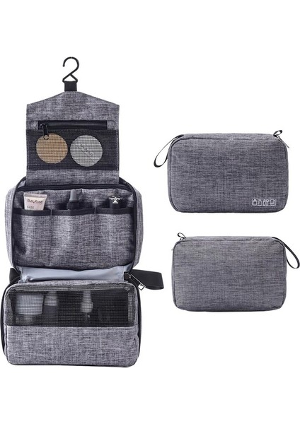 Asılı Seyahat Tuvalet Çanta Erkekler ve Kadınlar Için Makyaj Çantası Kozmetik Şevallik Katlanır Çanta Banyo ve Duş Organizatör Toilettaş | Kozmetik Çanta ve Telefon Kılıfılar(Yurt Dışından)