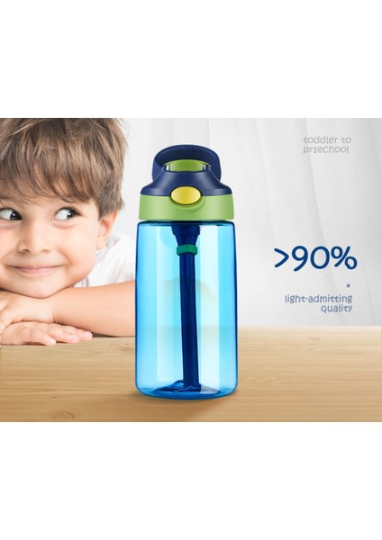 Çocuklar Su Kupası Yaratıcı Karikatür Bebek Besleme Bardakları ile Sızdırmaz Su Şişeleri Açık Taşınabilir Çocuk Bardaklar Drinker | Bardaklar (Mavi) fırsatları