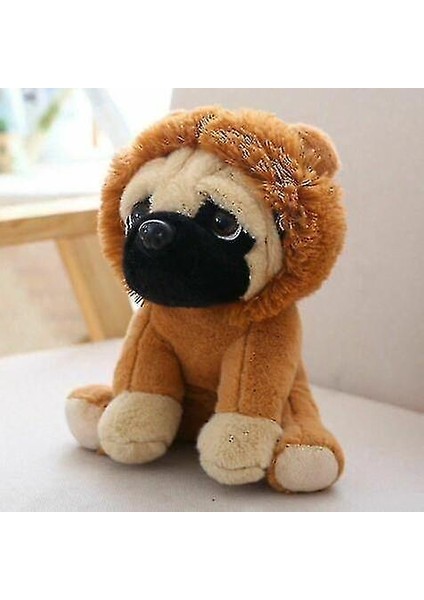 Pug Köpek Kostümleri Peluş Oyuncak (Kahverengi)