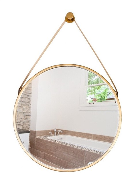 Demir Duvar Asılı Kişilik Yuvarlak Ayna Yaratıcı Banyo Aynası Basit Moda Banyo Dekorasyon Vanity Ayna | Banyo Aynaları