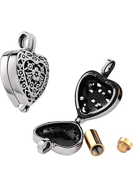 Kremasyon Urn Kolye Küller Için Urn Takı, Her Zaman Kalbimde Oyma Locket Paslanmaz Çelik Keepsaksake Cenaze Anıt Kolye | Güç Kolyeleri