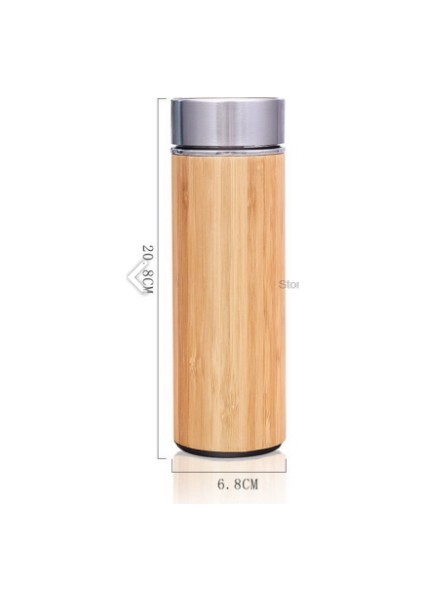 Bambu Paslanmaz Çelik 450ML Vakum Seyahat Vakum Kupası ile Çay Demlik Süzgeci | Kupalar fırsatları