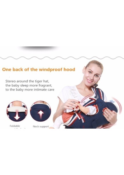 Lüks 9 In 1 Bebek Taşıyıcı Ergonomik Taşıyıcı Sırt Çantası Yenidoğan Için Hipesat ve Önlemek O Tip Bacaklar Sling Baby Kangurular Yeni Doğan | Bebek Kanguru | Sling Babybaby Sling Kanguru (Koyu Mavi)