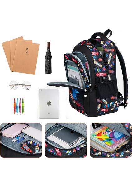 Kızlar Için Dinozor Okul Sırt Çantaları Erkek Ilköğretim Okul Çantaları Bookbag