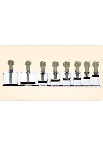 Çukurluk Masaj Sağlığı Çukurluk Masaj Sağlığı Vakum Cupping 8pcs Döner Tıbbi Vakum Çukur Mıknatıs Terapisi El Kılavuzu El