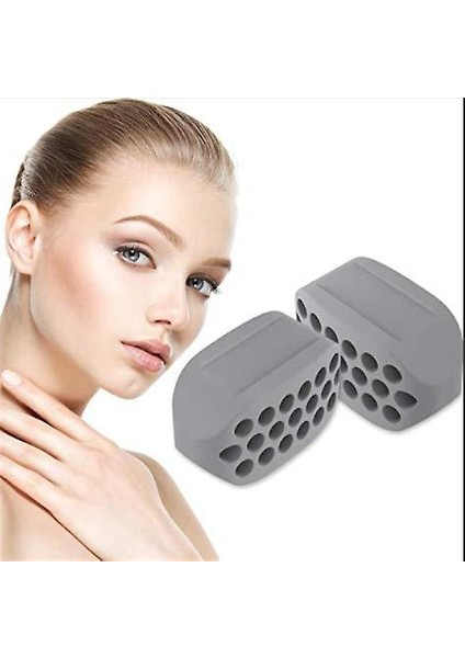 2 Adet Çene Egzersiz Çene Hattı Toner Çift Çene Düşürücü Eliminator Chisell Jawline Egzersiz