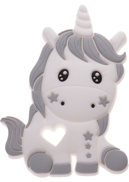 10 Adet Silikon Unicorn Bebek Diş Kaşıyıcı Gıda Sınıfı Emzik Zincir Aksesuarları Diş Çıkarma Takı Kolye Dişler Noel Oyuncaklar Kemirgen | Bebek Dişçileri