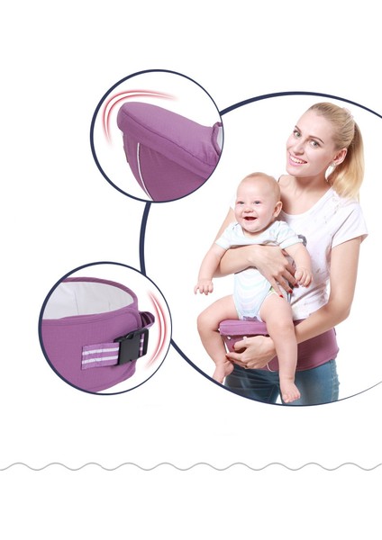 Lüks 9 In 1 Bebek Taşıyıcı Ergonomik Taşıyıcı Sırt Çantası Yenidoğan Için Hipseat ve Önleme O Tip Bacaklar Sling Baby Kangurular Yeni Doğan | Bebek Kanguru | Sling Babybaby Sling Kanguru (Mor)