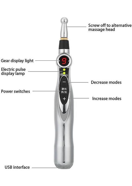 Vücut Masaj Araçları Elektrik Meridyenler Akupunktur Masaj Kalem Vücut Rahatlatıcı Guasha Sağlık Masajı Abd Plug 100-240 V fırsatları