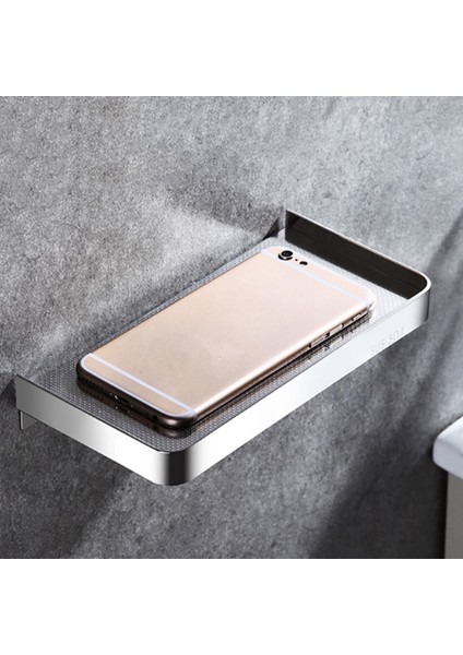 Paslanmaz Çelik Banyo Telefonu Havlu Tutucu Banyo Sabunluk Duvar Monte Sabunluk Raf Çok Fonksiyonel Depolama Raf | Banyo Rafları