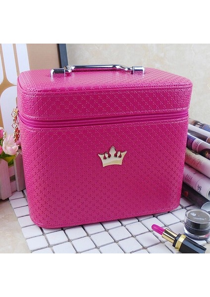 Gül Pembe Küçük Taşınabilir Kozmetik Saklama Çantası Tuvalet Çantası (22.5 cm * 15.5 cm * 16 Cm) fiyatları