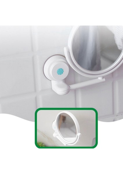 Büyüteç Makyaj Tıraş Vanity Ayna Banyo Duvarı Montaj 360 ° | Banyo Aynaları fırsatları
