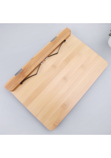 Bambu Ayarlanabilir Okuma Kitabı Tutucu Tepsi Sayfa Kağıt Klipler Katlanabilir Tablet Yemek Kitabı Taşınabilir Sturdy Booktar | Bookendends