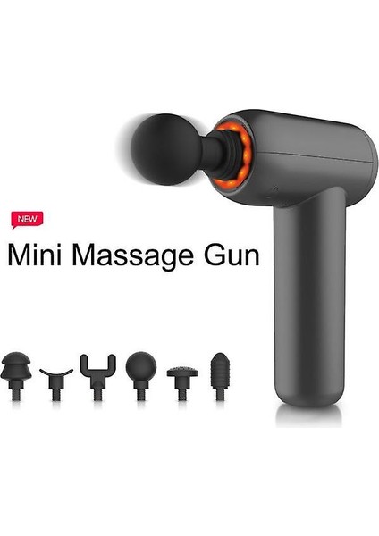 Elektrikli Masaj Kas Masaj Tabancası Kas Stimülatörü Titreşimli Geri Boyun Masajı ile 6 Kafaları Vücut Zayıflama Rölyef Ağrı Relax (Ab Tak) (Kutu Ile)(Yurt Dışından)