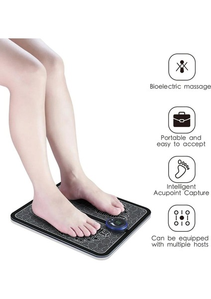 Ems Bacak Düzeltme USB Ayak Masajı Kablosuz Uzaktan Kumanda Masaj Yastık Ev 30X32 cm Masaj rahatlama Nshopping (A) modelleri