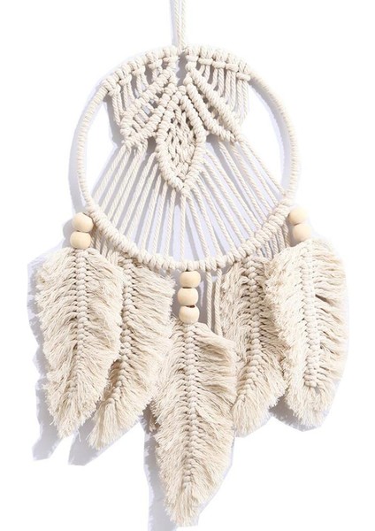 El Yapımı Dokuma Rüya Catcher Boho Duvar Asılı Makrome Ev Süs Hediye Daire Yatak Odası Oturma Odası Dekor Için | Rüzgar Çanları ve asılı Süslemeler (20 * 42 Cm)