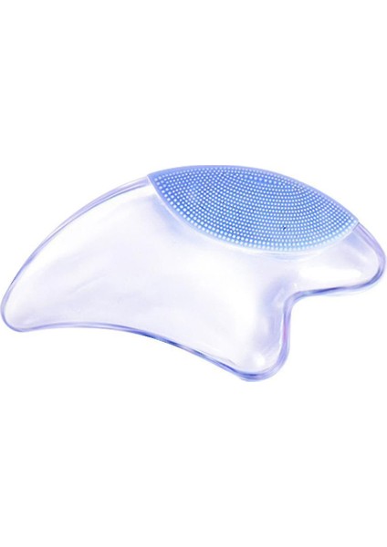 Gua Sha Masaj Taş Gua Sha Kazıyıcı Kurulu Aydınlık Kristal Silikon Yüz Temizlik Fırçası ile Yüz Sıkma Bakımı Için(Yurt Dışından)
