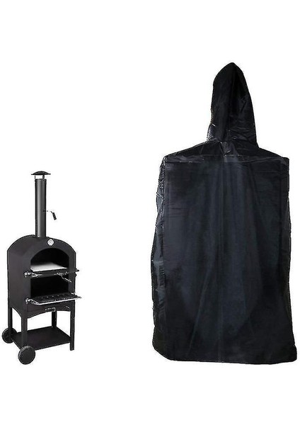 Açık Izgara Kapakları Açık Pizza Fırın Izgara Koruyucu Su Geçirmez Baca Ekmek Koruyun Barbekü Kapak 37 * 50 * 160 cm